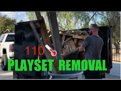 Scorching Playset Removal in Glendale’s Blistering Heat! 🌞