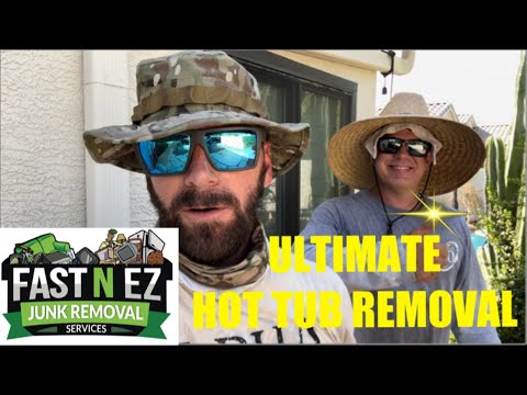 Ultimate Hot Tub Demolition and Removal Showdown: FAST N EZ Junk Removal Rocks Phoenix!